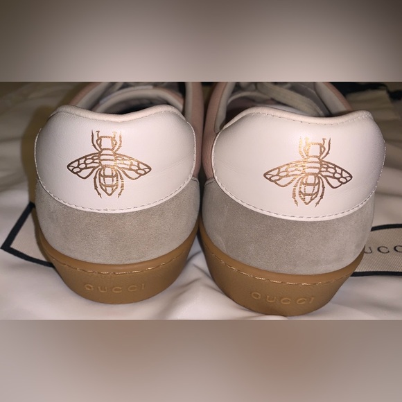 Gucci Multicolor Suede And Leather Web Low Top Sneakers - Picture 5 of 7